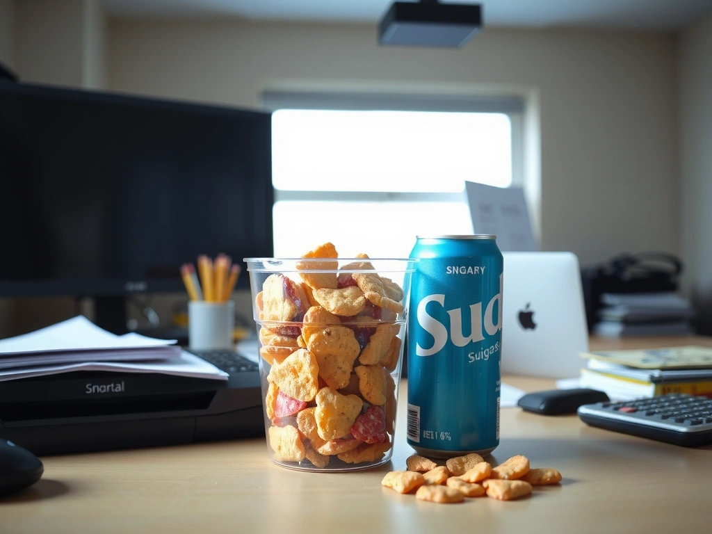 Vher: Ungeplanter Snack am Schreibtisch